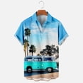 thumbnail image 2 of Camisas casuales de manga corta estilo hawaiano de moda de verano para hombres Pompotops oipoqjl43822, 2 of 4