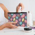 thumbnail image 5 of Rocae Donuts1 for Cosmetic Bags for Women Paper Reusable Cosmetic Bag Travel Toiletry Organizer Capacity Multipurpose Zipper Pouch, 5 of 8