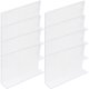 thumbnail image 1 of Divisores de plástico en forma de L para armarios, estantes de PVC, estantes transparentes para armarios, divisores grandes, 8 unidades, 1 of 1