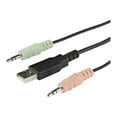 thumbnail image 4 of StarTech.com 2 Port HDMI KVM Switch, 4K 60Hz, Compact Dual Port UHD/Ultra HD USB Desktop KVM Switch with Integrated 4 Pieds Cables & Audio, Bus Powered & Remote Switching, MacBook ThinkPad 4K KVM Switch w/ Audio (SV211HDUA4K) - KVM / Audio Switch - 2 x KVM / Audio - 1 Utilisateur local - Bureau, 4 of 6