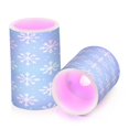 thumbnail image 7 of Yayeee Flameless Candles with Remote Flickering Battery Operated Multi Color Changing, Christmas Ornaments Pattern, 7 of 7