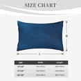 thumbnail image 4 of Daiia Deep Blue Glitter Bedding Waterproof Pillow Protector Zippered Queen – Bed Bug Proof Pillow Encasement-20"x30", 4 of 6