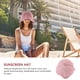 thumbnail image 4 of KAKOWELY Sombrero de paja para playa para mujer, sombrero versátil para mujer, sombrero de cubo para niña, 4 of 5