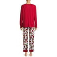 thumbnail image 5 of Family Christmas Pajamas Matching Sets Xmas Matching Pjs for Adults Kids Holiday Home Xmas Family Sleepwear Set (Women, L), 5 of 5