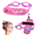 thumbnail image 1 of Gafas RUIGAO para niños con forma de sirena rosa y unicornio de 2 a 6 años, antivaho, 1 of 7
