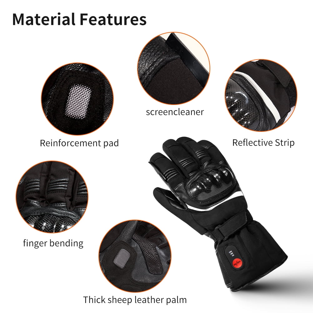 Savior Battery Heated Gloves for Men Women Savior Electric Rechargeable Motorcycle Warm Gloves Mittens for Cycling Skiing Snowmobile Hunting Camping Riding Raynaud & Arthritis Outdoor Hand Warmer