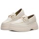 thumbnail image 1 of Elegante Mocasín Única Para Mujer Formal Color Charol Latte beige 24, 1 of 5