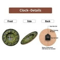 thumbnail image 7 of Vintage Distressed Metal Wall Clock 10-Inch Silent Wooden Wall Clock, Battery Operated (AA Batteries Not Included), Artistic Home Decor, 7 of 7