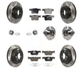 thumbnail image 1 of Transit Auto Front Rear Hub Bearing Assembly Coated Disc Brake Rotors and Ceramic Pads Shoes Kit (10Pc) for Car 2015 BMW 328i with 312mm Diameter Rotor Without Blue Painted Calipers - KBB-113688, 1 of 2