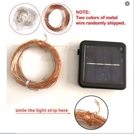 BUTTERFLY- 98Ft Led Outdoor Solar Powered String Lights For Patio Yard Porch Party Decor