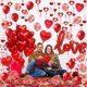 thumbnail image 5 of Set de decoración para fiestas Fecedy Love con globos y serpentinas de aluminio, 5 of 7