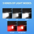 thumbnail image 6 of Headlamp Rechargeable, Ear Mounted LED Head Lamp 1000 Lumen with Motion Sensor & 5 Modes in White and Red Light Headband Flashlight for Adults, Camping, Hiking, Running, Repairs, 6 of 12