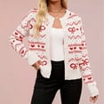 thumbnail image 2 of Coats Lightweight for Women Valentine Knitted Cardigan Sweater Fashion Tops, 2 of 5
