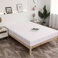 thumbnail image 2 of czcpp-TXWDAQ Fitted Sheet Soft Brushed Microfiber 1800,Deep Pocket, Wrinkle & Fade Free (Queen, White), 2 of 4