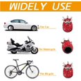 thumbnail image 2 of Car Wheel Tire Valve, 4 Pack Handmade Crown Crystal Rhinestone Car Stem Air Caps Cover, Attractive Dustproof Bling Car Accessories, Universal for Most Vehicles-Crown, Scarlet, 2 of 4