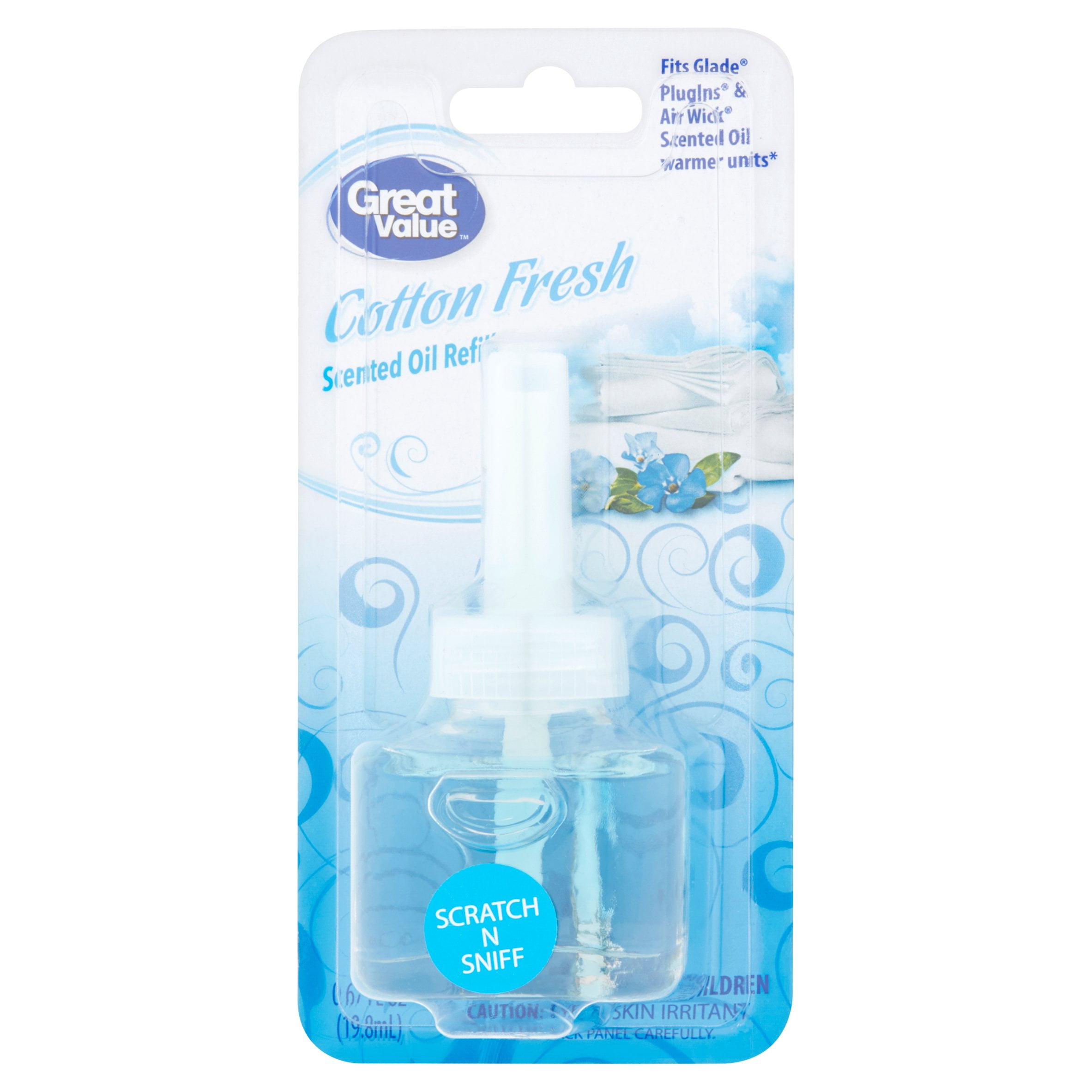 Great Value Scented Oil Refill, Cotton Fresh, 0.67 fl oz