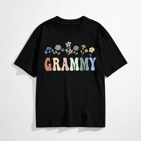 Grammy Gifts Women Wildflower Floral Design Grammy T-Shirt