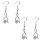 thumbnail image 2 of Pendientes espirales Spiral01 2Pares Espiral Plata Metal/Zirconia., 2 of 2