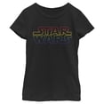 thumbnail image 1 of Kids Star Wars Pride Outline Rainbow Logo T-Shirt - Black - Medium, 1 of 3