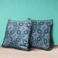 thumbnail image 4 of Sun Flowers Throw Pillow with Removable Cover in Blue Red 18x18, 4 of 5