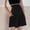 Black, variant on pstuiky Maternity Workout Shorts Plus Size High Waist Stretch Breathable Adjustable Waistband Casual Wear Pregnancy Pants Pregnancy Biker Shorts