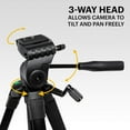 thumbnail image 6 of KODAK PhotoGear 62” Lightweight Tripod for Camera & Phone, Compact Travel Camera Tripod Stand, 6 of 7
