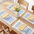 thumbnail image 2 of Farmhouse Placemats Set of 6 Placemats for Dining Table Decor Indoor Table Mat Wipe Clean Light Blue 19.7x11.8inch, 2 of 6