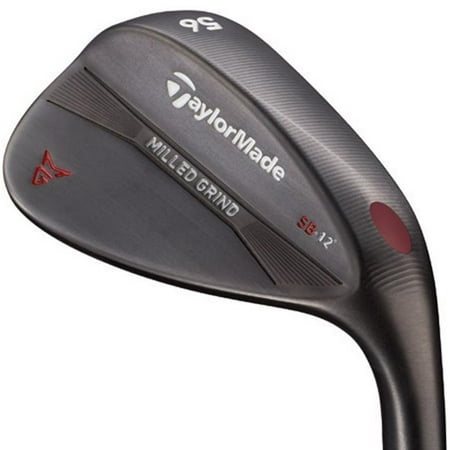TaylorMade Milled Grind Wedge (Left Hand, Black Finish, Standard Bounce, 60° Loft, 10° (Best Sand Wedge Loft And Bounce)