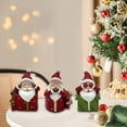 thumbnail image 6 of 3Pcs Christmas Santa Figure Resin Santa Figurines Decorative Figures for Desktop Bedroom Indoor Christmas Ornaments, 6 of 8