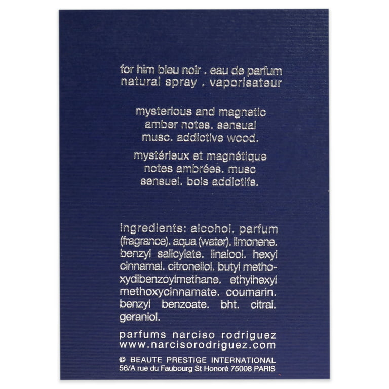 Narciso Rodriguez Bleu Noir for Him - 50ml Eau de Parfum Spray