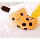 thumbnail image 5 of Almohada de peluche mullida (sonrisa marrón, m 13,8"), cojín creativo con forma de taza de té con leche y burbujas, 5 of 5