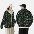 thumbnail image 4 of Kdxio Space Rockets Print Women Men Sun Protection UPF 50+ Jackets Zip Up Long Sleeve Hoodie Hiking Lightweight with Pockets, 4 of 7