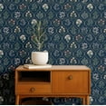 thumbnail image 2 of S4Sassy Peel & Stick Vinyl Wallpaper, Botanical Trellis Wall Paper Contact Paper Waterproof - Blue, 25"X 60", Removable Asian Style Covering For Home Decor In Bedrooms & Living Areas, Cabinets, 2 of 9