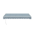 thumbnail image 3 of ALEKO Manual Retractable Home Patio 10 x 8 feet Awning Sky Blue Canopy Sunshade, 3 of 8