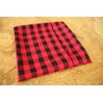 thumbnail image 3 of Gingham Checkered Decorative Throw Pillow/Sham Cushion Cover Red & Black, 3 of 3