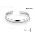 thumbnail image 2 of SANAG Women Solid 925 Sterling Silver Bangle Adjustable Opening Bracelet Girls Jewelry Birthday Gift, 2 of 5