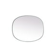 thumbnail image 6 of Elegant Decor Metal Frame Oval Mirror 30x36 Inch in Silver, 6 of 12