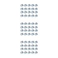 thumbnail image 1 of relayinert 100bag Mudguard Metal Clips - Effortlessly Vehicles Fittings Metal Is Firm And Durable Car Modification Fasteners Silver 100pcs 3Set, 1 of 6