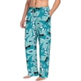 thumbnail image 3 of Mens Pajama Pants - Soft Sleep & Lounge Pants for Men, Shark Wearing Sunglasses Cuteness Casual PJ Bottoms Pants with Pockets, 3 of 5