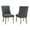Natural-Gray, variant on Linon Hale Set of 2 Dining Chairs Gray Fabric Upholstery with Natural Wood Legs