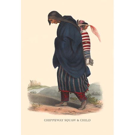 Chippeway Mother and Child Fine art canvas print (20" x 30")