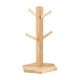 thumbnail image 1 of Soporte para tazas de madera, estado de almacenamiento de tazas de café en ma de árbol, gancho con seis ganchos., 1 of 12