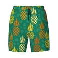 thumbnail image 4 of Lsque Mens Swim Trunks Pineapples1 Pattern - Bathing Suit Compression Liner - Beach Swim Shorts Swimwear - (S-3XL) - Stretch Quick Dry -Medium, 4 of 9