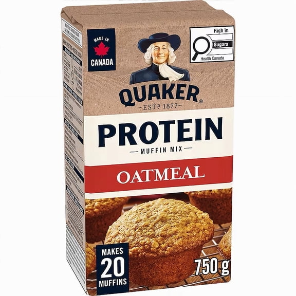 Quaker PROTEIN Muffin Mix 750g - Oatmeal (Makes 20 Muffins)