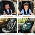 thumbnail image 4 of KUIFORTI Car Seat Sun Shade Cover Baby Car Seat Cover Heat & Sun Seat Reflector to Maintain a Cool Temperature for Baby Kids, Panda Moon, 4 of 7