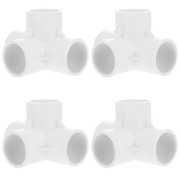 8pcs 4 Way PVC Fitting Elbow Water Hose Fitting Connector Fitting