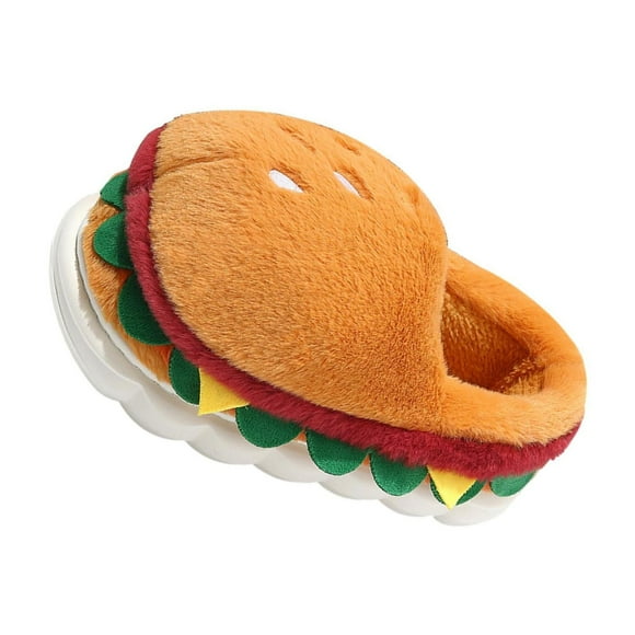 fastboy Hamburger Winter Warm Slippers Home Shoes Year Apartment Room 45 to EU 44 Size for Living New EU Size 38 to 39