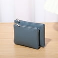 thumbnail image 4 of Danhjin A Purses New Unisex Color Double Layer Detachable Coin Purse Card Key Organizer Bag Storage Bags, 4 of 4