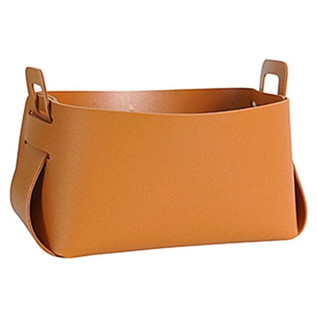 CNKOO Storage Basket Leather Organizer Holder Container Box Stationery Sundries