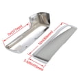 thumbnail image 3 of Kojem Mirror Covers for Chevy Silverado 1500 2019-2024 Pickup Chrome Top Half Outer Rearview Wing Mirror Cap ABS Plastic, 3 of 9